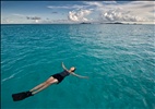 Mary Relaxing in the Tobago Cays